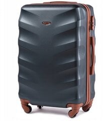 Mažas lagaminas Wings BS402xs XS + kelioninė kosmetinė, mėlynas цена и информация | Чемоданы, дорожные сумки | pigu.lt