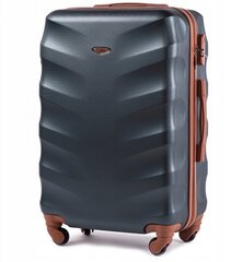 Средний чемодан Wings BS402 M + дорожный кейс, синий цена и информация | Чемоданы, дорожные сумки | pigu.lt