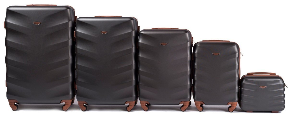 Vidutinio dydžio lagaminas Wings BS402 M + kelioninė kosmetinė, juodas kaina ir informacija | Lagaminai, kelioniniai krepšiai | pigu.lt