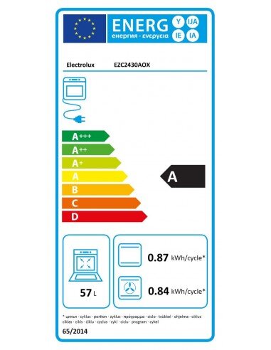 Electrolux EZC2430AOX kaina ir informacija | Orkaitės | pigu.lt