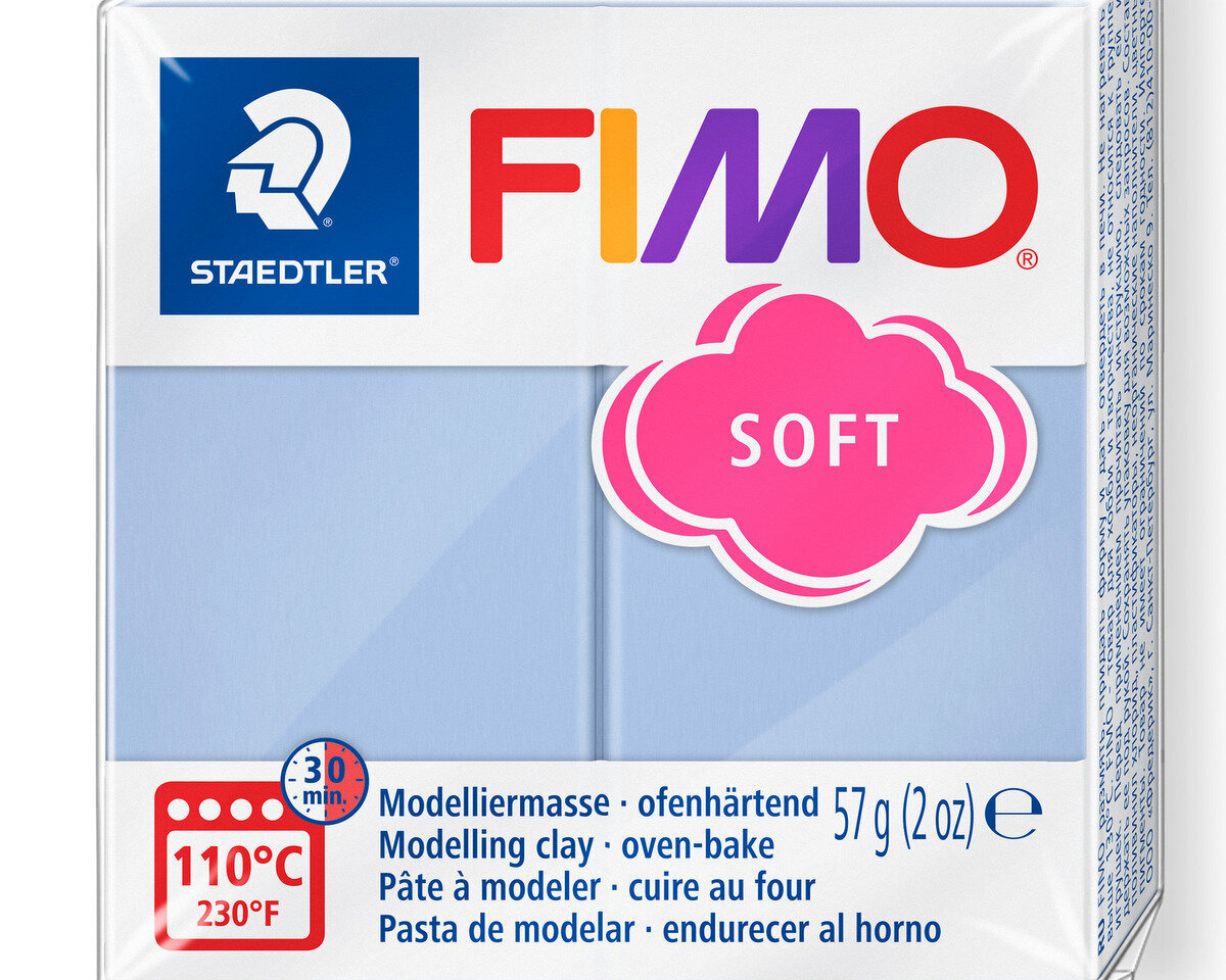 Modelinas Fimo Soft, žydras, 56g kaina ir informacija | Piešimo, tapybos, lipdymo reikmenys | pigu.lt