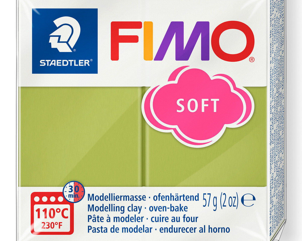 Modelinas Fimo Soft, žalia, 56g цена и информация | Piešimo, tapybos, lipdymo reikmenys | pigu.lt