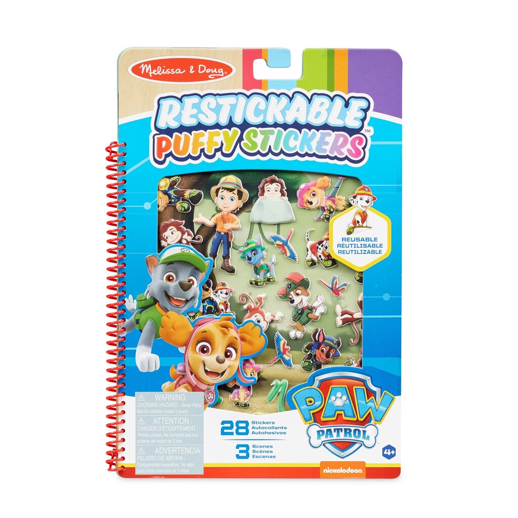 Lipdukų rinkinys Melissa & Doug Paw patrol „Džiunglės“ цена и информация | Lavinamieji žaislai | pigu.lt