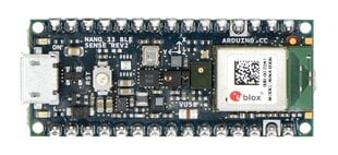 Arduino Nano 33 BLE Sense Rev2 su jungtimis ABX00070 цена и информация | Электроника с открытым кодом | pigu.lt
