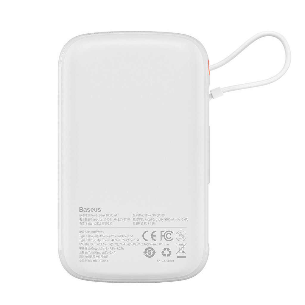 Baseus Qpow 10000mAh 20W QC/PD/SCP/FCP цена и информация | Atsarginiai maitinimo šaltiniai (power bank) | pigu.lt