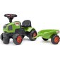 Paspiriamas traktorius priekaba Falk, žalias kaina ir informacija | Žaislai kūdikiams | pigu.lt