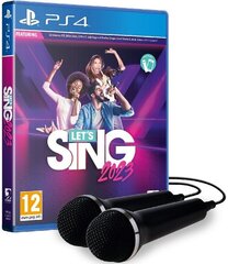 Let's Sing 2023 + 2 mikrofonai PlayStation 4 kaina ir informacija | Kompiuteriniai žaidimai | pigu.lt