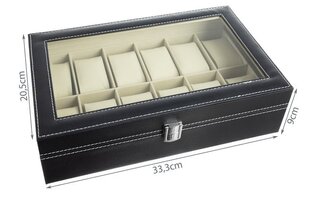 Jewelry box with 12 compartments цена и информация | Детали интерьера | pigu.lt