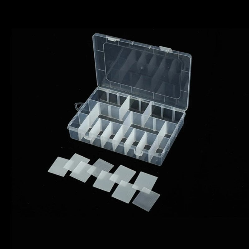 Plastikinė dėžutė 24 skyrelių цена и информация | Papuošalų gamybai, vėrimui | pigu.lt