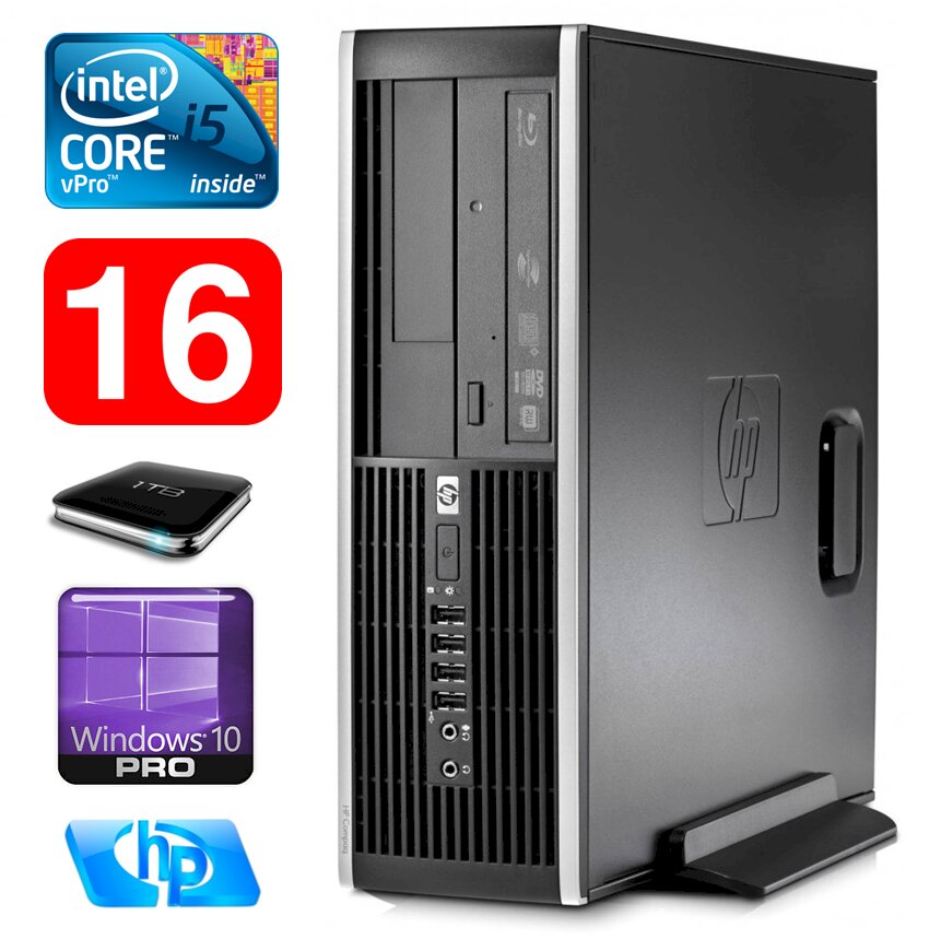HP 8100 Elite SFF i5-650 16GB 1TB DVD WIN10Pro [refurbished] kaina ir informacija | Stacionarūs kompiuteriai | pigu.lt