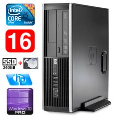 HP 8100 Elite SFF i5-650 16GB 240SSD+1TB DVD WIN10Pro [refurbished] цена и информация | Stacionarūs kompiuteriai | pigu.lt