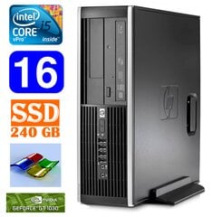 HP 8100 Elite SFF i5-650 16GB 240SSD GT1030 2GB DVD WIN7Pro [refurbished] kaina ir informacija | Stacionarūs kompiuteriai | pigu.lt
