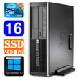 HP 8100 Elite SFF i5-650 16GB 240SSD DVD WIN10 [refurbished]