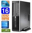 HP 8100 Elite SFF i5-650 16GB 240SSD GT1030 2GB DVD WIN10 [refurbished]