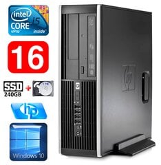 HP 8100 Elite SFF i5-650 16GB 240SSD+1TB DVD WIN10 [refurbished] цена и информация | Stacionarūs kompiuteriai | pigu.lt