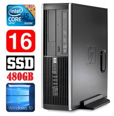 HP 8100 Elite SFF i5-650 16GB 480SSD DVD WIN10 [refurbished] kaina ir informacija | Stacionarūs kompiuteriai | pigu.lt