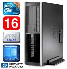 HP 8100 Elite SFF i5-650 16GB 960SSD DVD WIN10 [refurbished] цена и информация | Stacionarūs kompiuteriai | pigu.lt