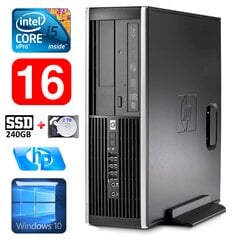 HP 8100 Elite SFF i5-650 16GB 240SSD+2TB DVD WIN10 [refurbished] kaina ir informacija | Stacionarūs kompiuteriai | pigu.lt