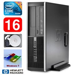 HP 8100 Elite SFF i5-650 16GB 250GB DVD WIN7Pro [refurbished] kaina ir informacija | Stacionarūs kompiuteriai | pigu.lt