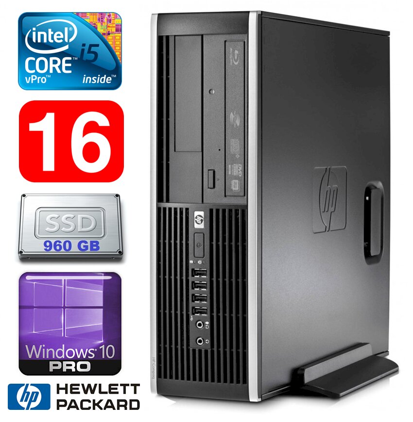 HP 8100 Elite SFF i5-650 16GB 960SSD DVD WIN10Pro [refurbished] цена и информация | Stacionarūs kompiuteriai | pigu.lt