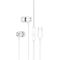 XO wired earphones EP25 USB-C white цена и информация | Наушники | pigu.lt