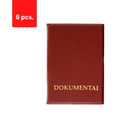 Įdėklas vairuotojo dokumentams, 90 x 130 mm, įvairių spalvų, 6 vnt. kaina ir informacija | Kanceliarinės prekės | pigu.lt