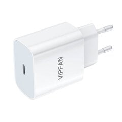 Vipfan E04 network charger, USB-C, 20W, QC 3.0 kaina ir informacija | Krovikliai telefonams | pigu.lt