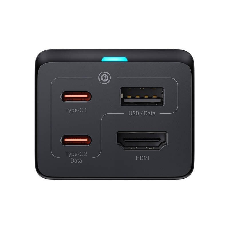 Kroviklis BASEUS GaN 2x USB-C, USB-A, HDMI 4K, 67W, PPS, PD, QC, USB4 kaina ir informacija | Adapteriai, USB šakotuvai | pigu.lt