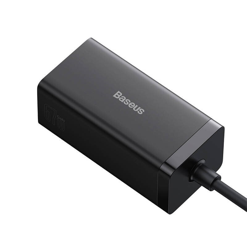Kroviklis BASEUS GaN 2x USB-C, USB-A, HDMI 4K, 67W, PPS, PD, QC, USB4 kaina ir informacija | Adapteriai, USB šakotuvai | pigu.lt