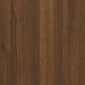 Kavos staliukas vidaXL, Apdirbta mediena, 100x50x36cm, ruda ąžuolo spalva kaina ir informacija | Kavos staliukai | pigu.lt