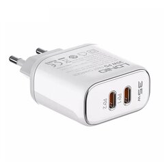 MFi wall charger LDNIO A2528M, 2xUSB-C, USB-C to Lightning 35 Вт цена и информация | Зарядные устройства для телефонов | pigu.lt