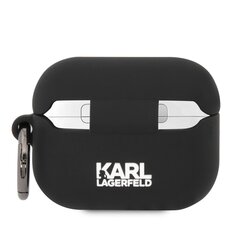 Karl Lagerfeld 3D Logo NFT Karl Head Silicone Case for Airpods Pro Black цена и информация | Аксессуары для наушников | pigu.lt