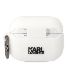 Karl Lagerfeld 3D Logo NFT Karl Head Silicone Case for Airpods Pro White цена и информация | Аксессуары для наушников | pigu.lt
