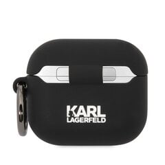 Karl Lagerfeld 3D Logo NFT Karl Head Silicone Case for Airpods 3 Black цена и информация | Аксессуары для наушников | pigu.lt