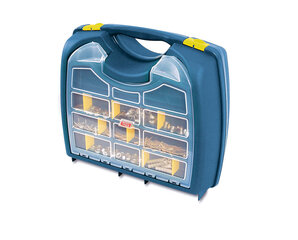 Įrankių dėžė Tayg 43, mėlyna su geltona. kaina ir informacija | Įrankių dėžės, laikikliai | pigu.lt