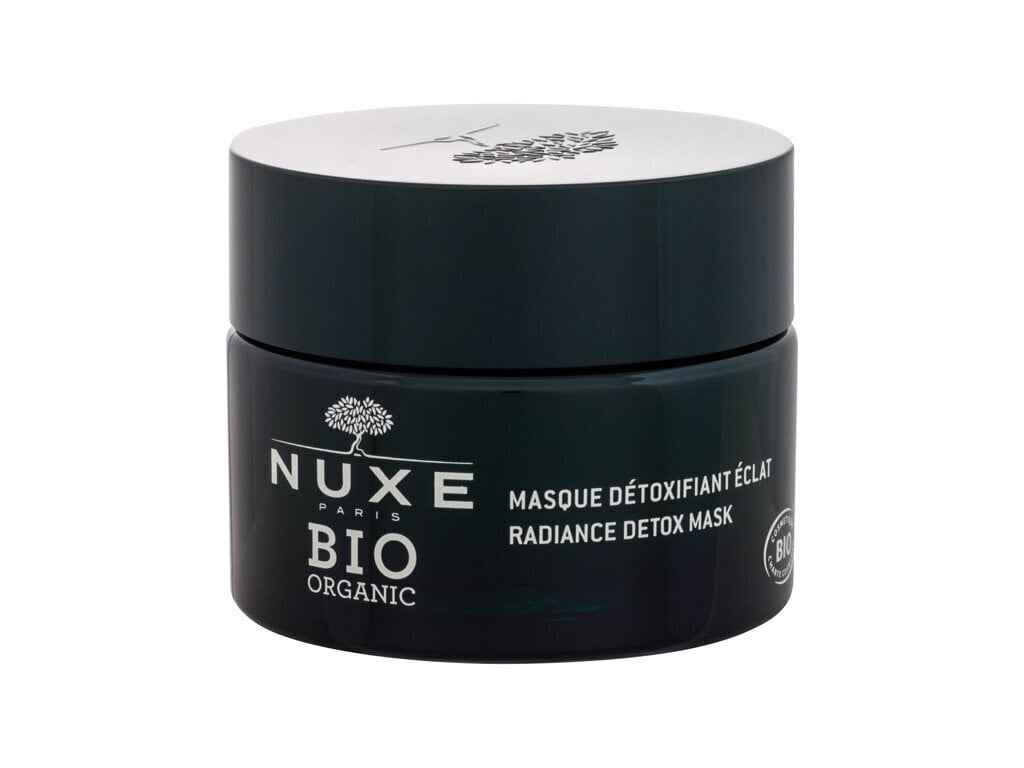 Detoksikuojanti veido kaukė Nuxe Bio Organic Radiance Detox Mask, 50 ml цена и информация | Veido kaukės, paakių kaukės | pigu.lt
