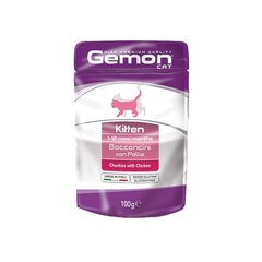 Gemon Kitten konservuotas pašaras jauniems kačiukams su vištiena 100g цена и информация | Консервы для кошек | pigu.lt