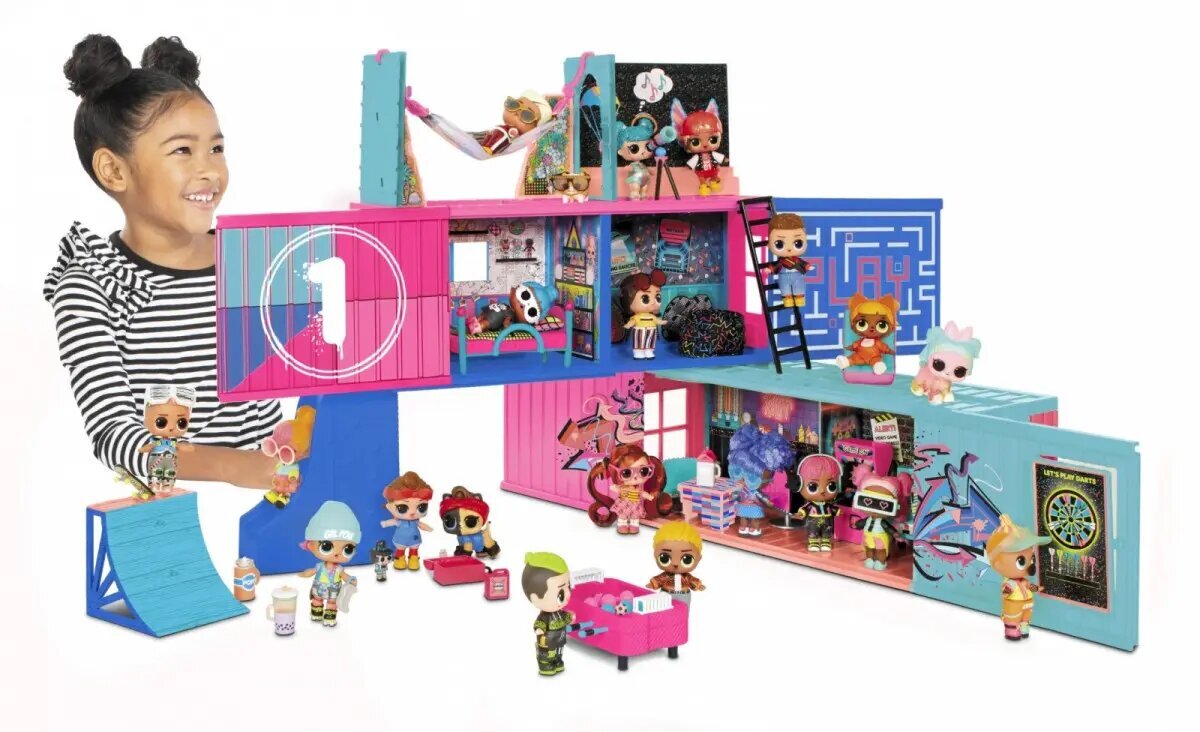 Lėlių rinkinys su namu L.O.L. kotedžo staigmena, mados šou namai kaina ir informacija | Žaislai mergaitėms | pigu.lt