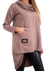 Bluzonas moterims 23735, rudas kaina ir informacija | Džemperiai moterims | pigu.lt