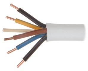 Elektros kabelis YDY-5X2.5 kaina ir informacija | Komponentai saulės jėgainėms | pigu.lt
