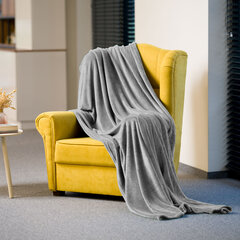 шерстяное одеяло 200x220 см teesa - серый цена и информация | Покрывала, пледы | pigu.lt
