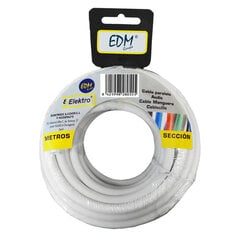 Kabelis EDM 2 x 1 mm 15 m kaina ir informacija | Tekstiliniai kabeliai ir elektros kaladėlės | pigu.lt