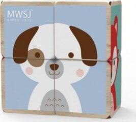 Деревянные кубики iWood цена и информация | Игрушки для малышей | pigu.lt
