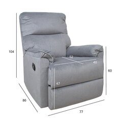 Кресло Gustav, светло-серый бархат цена и информация | Кресла в гостиную | pigu.lt