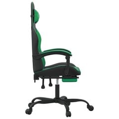 Žaidimų kėdė su pakoja, juoda ir žalia цена и информация | Офисные кресла | pigu.lt