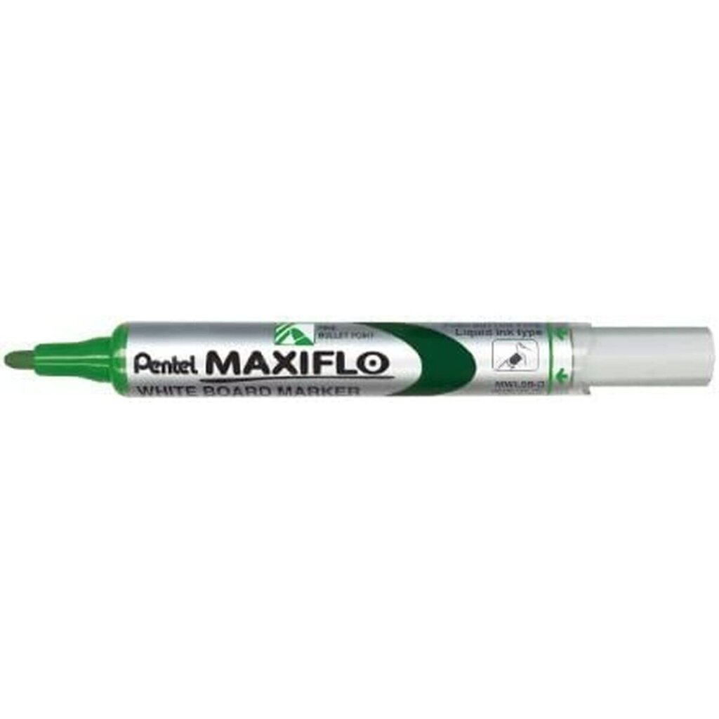 Žymeklis Pentel Maxiflo MWL-5S, žalias, 12 vnt. цена и информация | Piešimo, tapybos, lipdymo reikmenys | pigu.lt