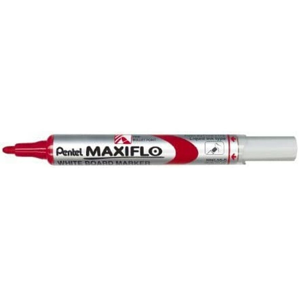 Žymeklis Pentel Maxiflo MWL-5S, raudonas, 12 vnt. kaina ir informacija | Piešimo, tapybos, lipdymo reikmenys | pigu.lt