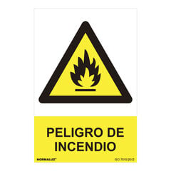 Akrilinių produktų stendas Normaluz Peligro de incendio PVC (30 x 40 cm) kaina ir informacija | Informaciniai ženklai | pigu.lt