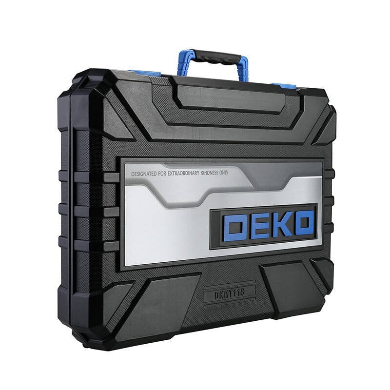 Rankinių įrankių rinkinys Deko Tools DKMT118, 118 vnt. цена и информация | Mechaniniai įrankiai | pigu.lt