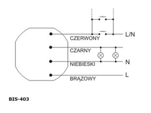 Бистабильное реле BIS-403 с таймером цена и информация | Преобразователи напряжения | pigu.lt